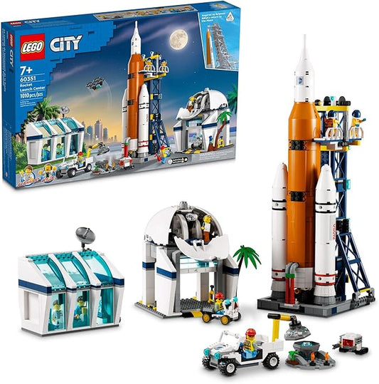 LEGO City Rocket Launch Center Building Toy Set 60351, NASA-Inspired Space Toy with Rocket, Launch Tower, Observatory, and Mission Control, Pretend Play Space Toy for Kids Boys Girls Age 7+ Years Old
