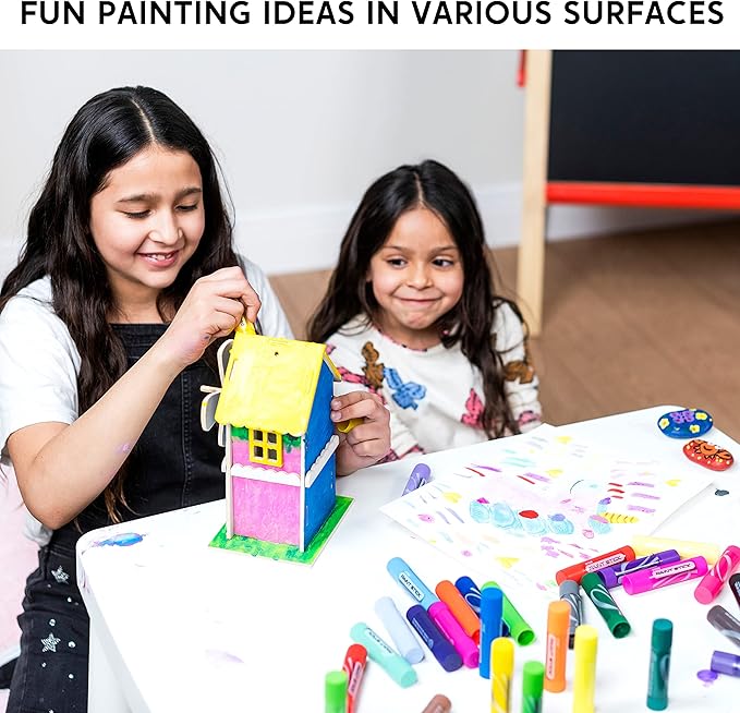 JOYIN 36 Colors Assorted Washable Tempera Paint Sticks, Quick Drying and No Mess Paint Sticks for Arts and Crafts Project, Art Easter Gifts for your Kids and Artists