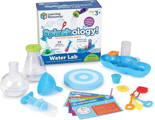 Learning Resources Splashology! Water Lab Science Kit, STEM Playtime, Water Activities, 19 Pieces, Ages 3+