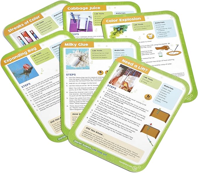 hand2mind Starter Science Lab Tool Set, Science Lab for Kids, Science Supplies, Kids Science Experiments, Science Kits for Kids, Chemistry Set, Educational Science Kits, Science for Kids (12 Tools)