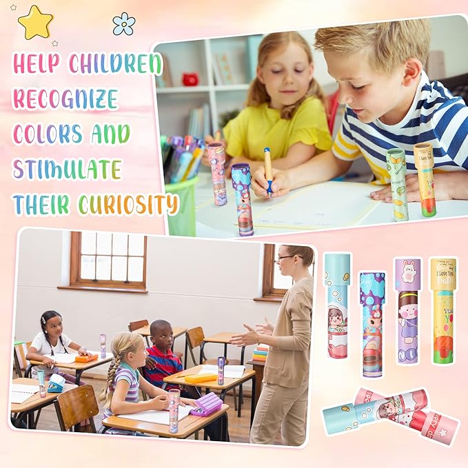15 Pcs Classic Kaleidoscopes Kids Birthday Party Favor Old Fashioned Vintage Educational Toys Stocking Stuffers Goodie Bag Fillers for Classroom School Return Gifts Carnival Prizes (Adorable)