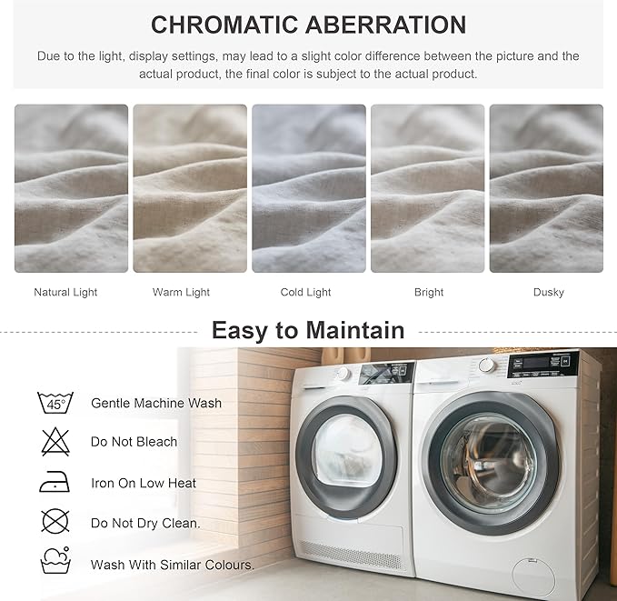 Simple&Opulence 100% Linen Duvet Cover Set, 3 PCS Natural French Flax Light Grey Ruffle Duvet Cover Full Size, Breathable Comfy Linen Bedding Comforter Cover with 2 Pillowcases (Light Grey, 78" X 86")