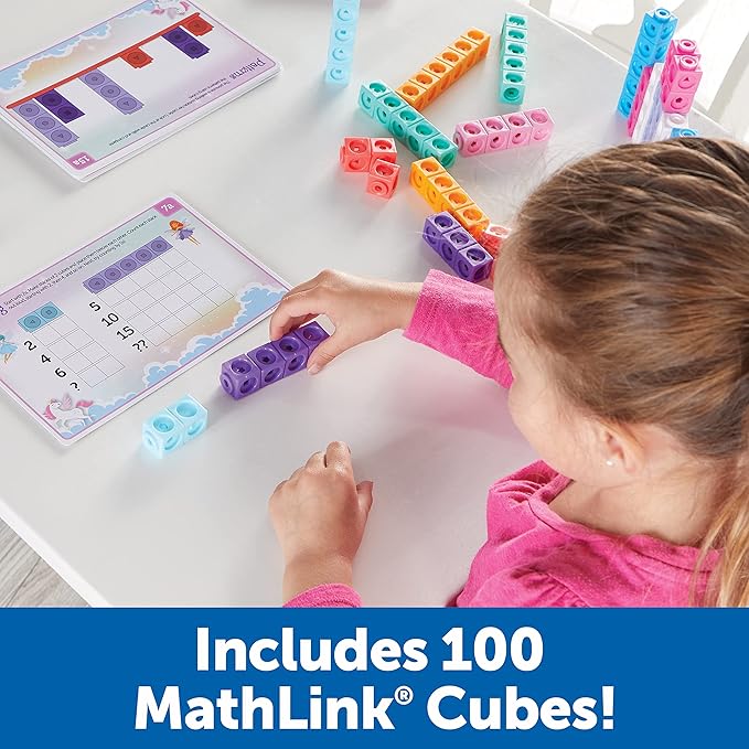 Learning Resources MathLink Cubes Kindergarten Math Activity Set: Fantasticals!