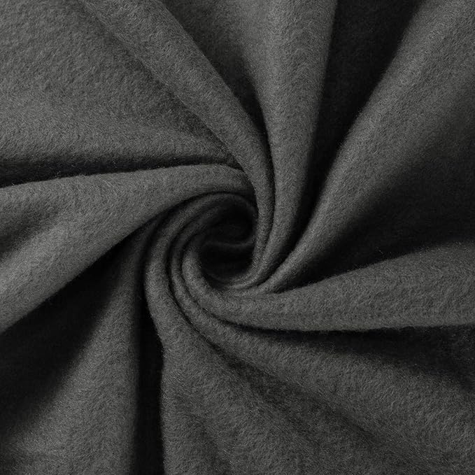 CAI TENG Fleece Throw Blanket Pack of 6 Blankets Bulk for Couch Bed 50x60 Kids Blanket Polar Fleece Fabric Soft Cozy Travel Blankets Lightweight Small Throws Wedding Gifts Yard Dark Grey