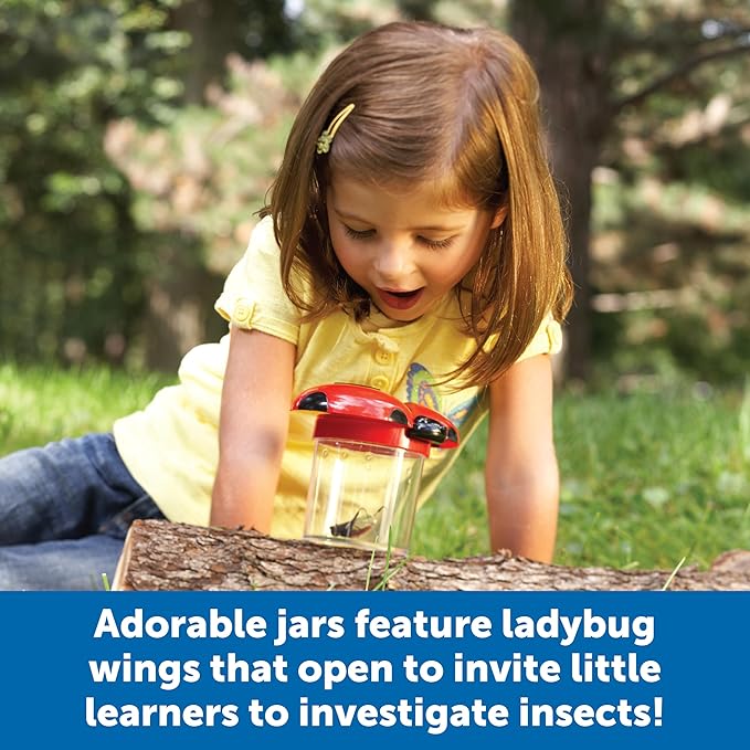 Learning Resources Big View Bug Jar, Outdoor Toys, Science Exploration, Set of 6