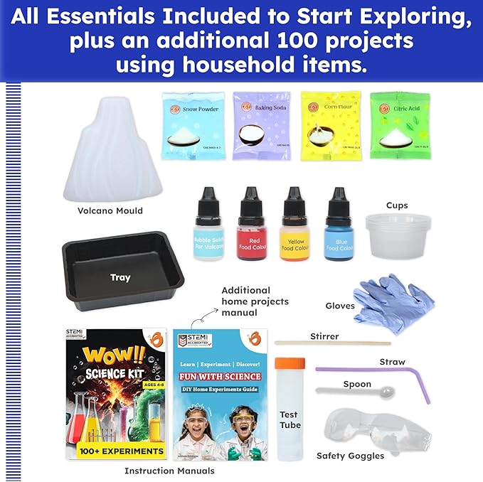Butterfly Edufields 100+ Science Kits for Kids Age 4-8 | Science Kit Gifts for 6 Year Old Boys & Girls| Science Experiments for Kids 6-8 | Kids Science Kits Age 4-8 | Cool 7 Year Old Gifts