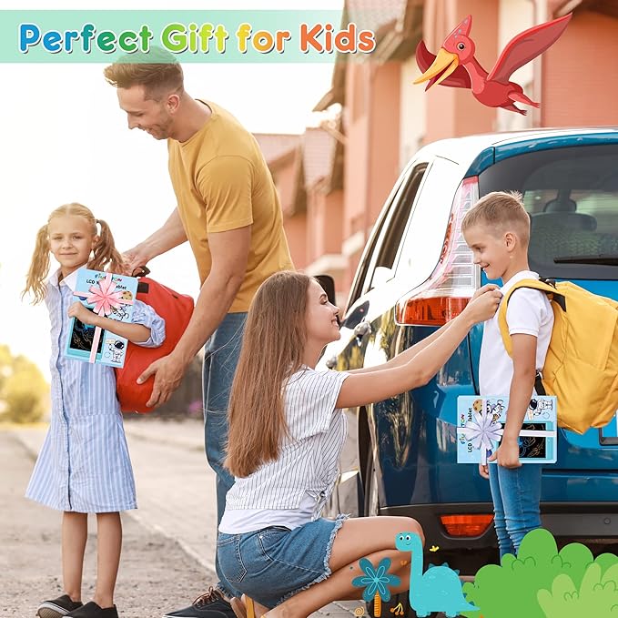 FLUESTON LCD Writing Tablet, Doodle Board Toys Gifts for 3-8 Year Old Girls Boys, 10 Inch Colorful Electronic Board Drawing Pad for Kids, Gifts for Toddler Educational Learning Travel Birthday, Green