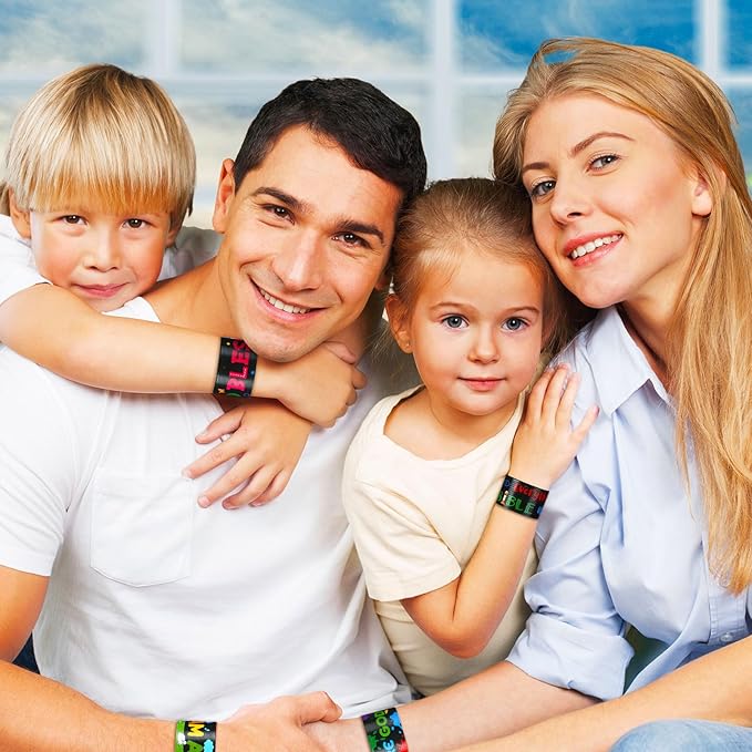 Frienda 40 Pcs Bible Verses Religious Christian Slap Bracelets for Kids Jesus Love You Wristbands Inspirational Motivational Christian Slap Bracelets Sunday School Supplies