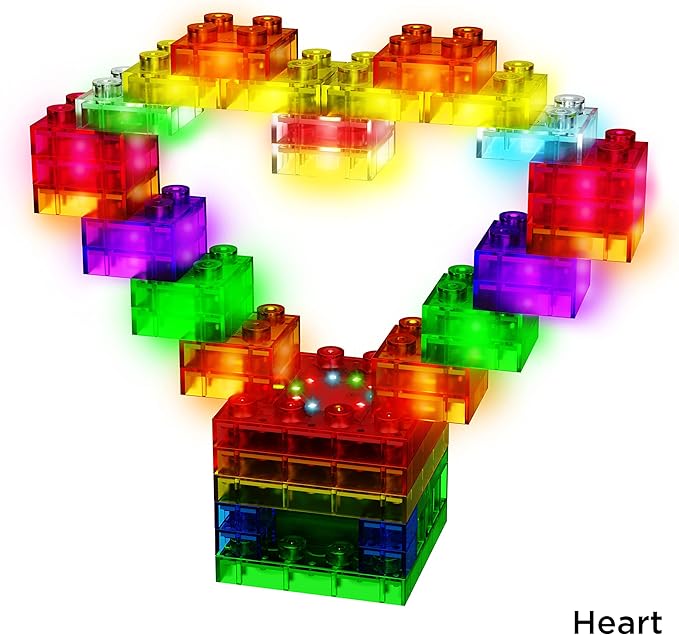 E-Blox Building Blocks STEM Circuit Kit, Build Your Own Sound & Touch Controlled Light Show, LED Lights Fade in & Out, Reacts to Voice & Music, Science, Birthday Gift, Boys, Girls, 5+
