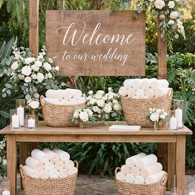 Kinlop Fleece Blanket Bulk 60 x 50 Inch Soft Lightweight Fleece Cozy Blanket Warm Throw Plush Pet Throw for Bed Couch Sofa Home Office Wedding Gifts Travel Camping(Beige Tones,40 Packs)