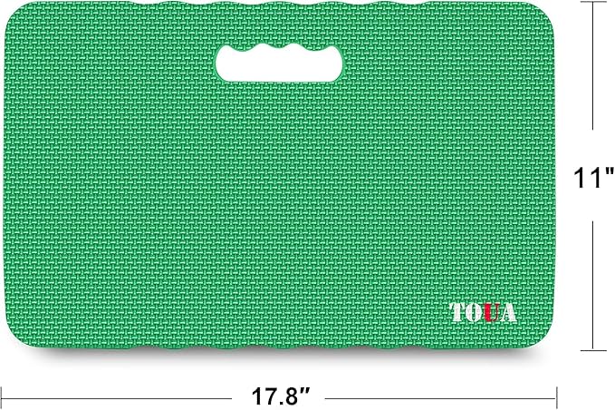 Kneeling Pad Thick Extra Large High Density Foam Comfort for Work Gardening Yoga Exercise Garden Knee 2 Pack Green