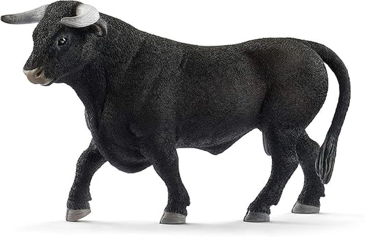 Schleich Farm World, Animal Toys for Boys and Girls 3 and Above, Black Bull Cow Toy Figurine, Ages 3+, Multicolor, 3.5 Inch