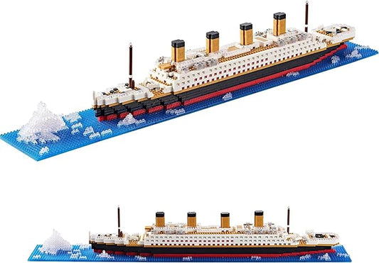 Titanic Ship Model Building Block Set for Adults Cruise Ship MIicro Blocks DIY Educational Toys for Kids Ages of 14+ 1872 Pieces