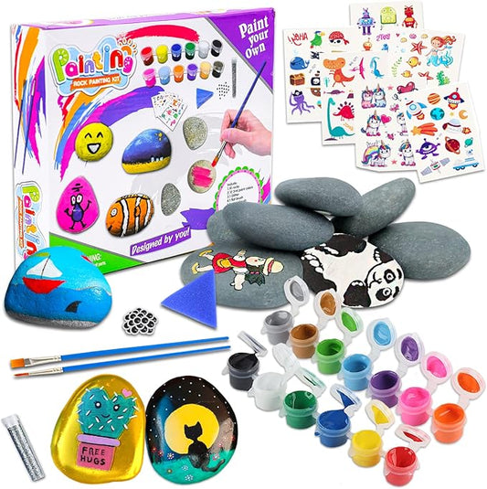 Koltose by Mash Rock Painting Kit for Kids - Extra-Large Arts and Crafts Kit for Kids, Indoor and Outdoor Activities Set for Kids Ages 4 – 16