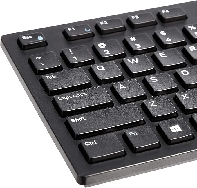 Amazon Basics Wired QWERTY Keyboard, Full-Sized, Black