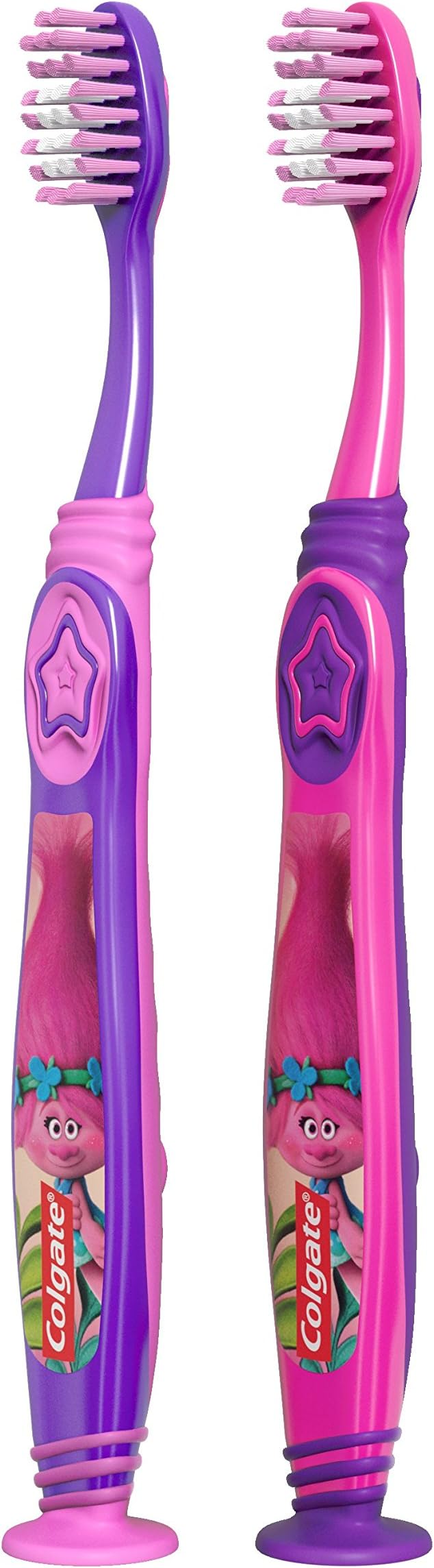 Colgate Palmolive Kids Toothbrush, Trolls, Extra Soft - 2 Count (Pack of 1)
