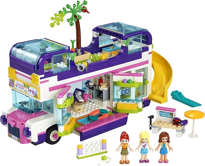 LEGO Friends Friendship Bus 41395 Heartlake City Toy Playset Building Kit Promotes Hours of Creative Play, New 2020 (778 Pieces)