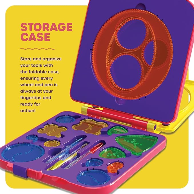 Dan&Darci Spiral Art Kit for Kids - Craft Set for Girls & Boys Ages 6-12 - Gifts for 6, 7, 8, 9, 10 Year Old Girl, Boy - Toys and Crafts Kits Gift - Arts Birthday Retro Vintage Ideas Drawing