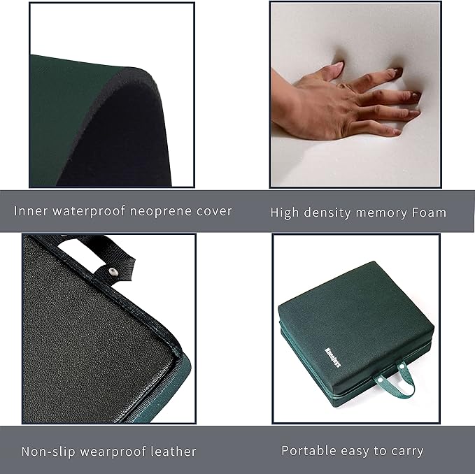 Knee Pads for Men Women Garden Kneeling Pads Extra Thick Knee Pads Memory Foam Kneeling Pad for Bathing Yoga Knee Cushion Foam Kneeling Pad Garden Pads for Kneeling Knee Cushions for Kneeling