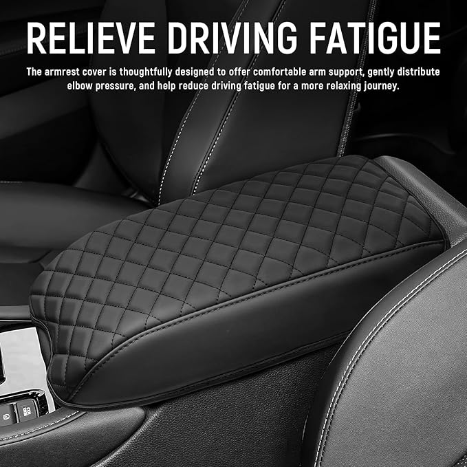 Bercicci Center Console Armrest Cover Compatible with Honda 2023-2025 2026 Accord (Include Hybrid) Accessories Leather Material Center Console Liner Protection