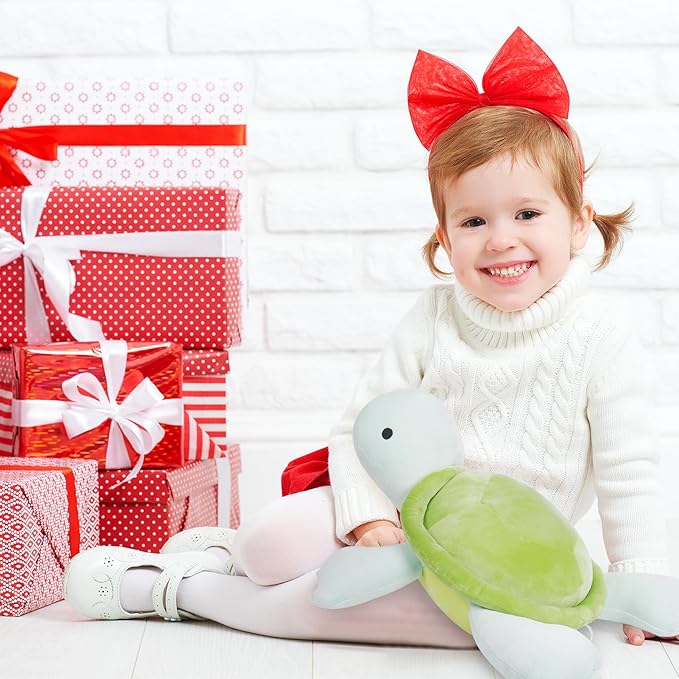 Turtle Weighted Plush, 22" 4.2 lbs Character Weighted Stuffed Animals Series, Cute Tortoise Plushie Dolls Throw Pillow Birthday Gifts for Children Kids