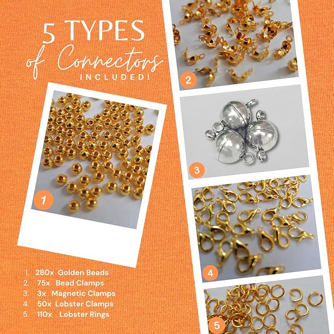 Clay Beads Jewelry Making Kit 10,500PCS - Complete Bracelet Making Kit for Kids with Flat Beads, Polymer Clay Flat Letter Beads, Preppy Bracelet Kit for DIY Heishi Bead Kit