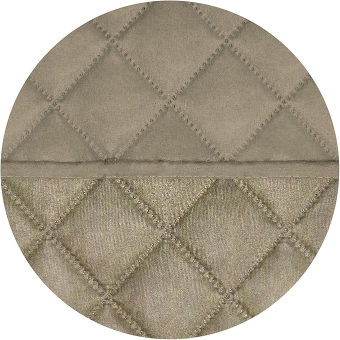 PureFit Reversible Quilted Sofa Cover, Water Resistant Slipcover Furniture Protector, Washable Couch Cover with Non Slip and Elastic Straps for Kids, Dogs, Pets (Oversized Loveseat, Beige/Beige)