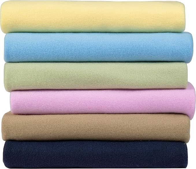 Special SG Glory Fleece Throw Blankets Bulk Fleece Blankets Solid Wholesale Lightweight Warm Soft for Pet Bed Sofa Couch Office Wedding Gifts Travel Seasons Assorted #9 50x60 Inches Pack of 6