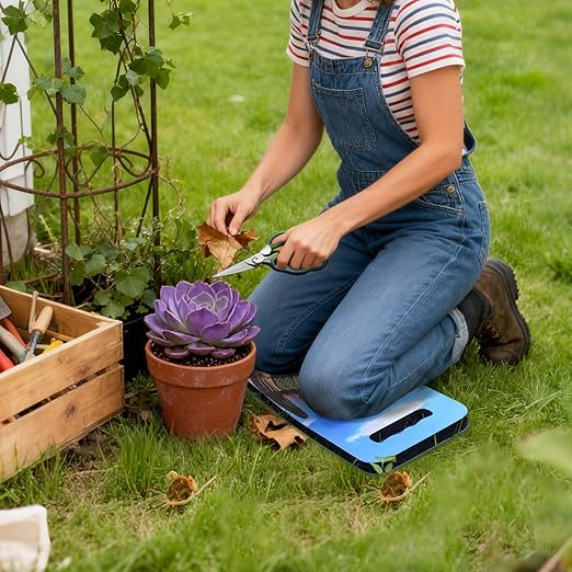 MELOTOUGH Garden Kneeling Pad, 1" Thick Soft NBR Foam Kneeling Pads for Gardening, Cleaning, Work - Lightweight & Comfortable, 15.75"x7.2" (Cactus)