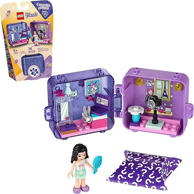 LEGO Friends Emma’s Play Cube 41404 Building Kit, Includes Collectible Mini-Doll for Imaginative Play, New 2020 (36 Pieces)