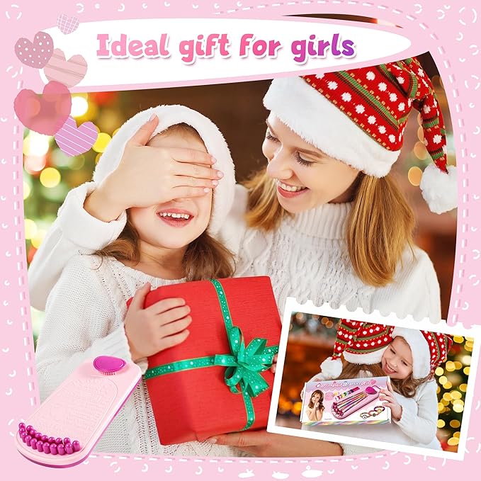 Friendship Bracelet Kit Bracelets Maker: String Bracelet Maker Tool - Gifts for 7 8 9 10 11 12 Girls Women - Craft Kit, Kids Jewelry-Making Kit
