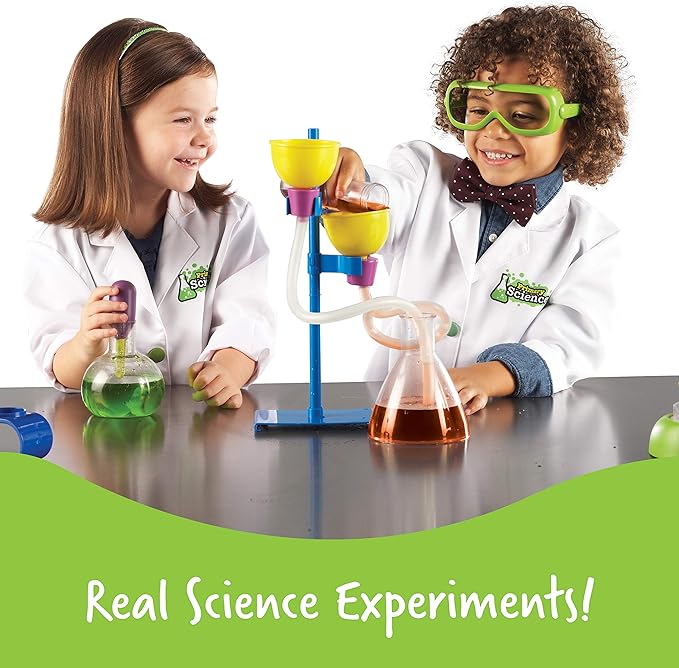 Learning Resources Primary Science Deluxe Lab Set - 45 Pieces, Ages 3+ Preschool Science Kit, STEM Toys, Science Experiments for Kids, Preschool Learning Toys