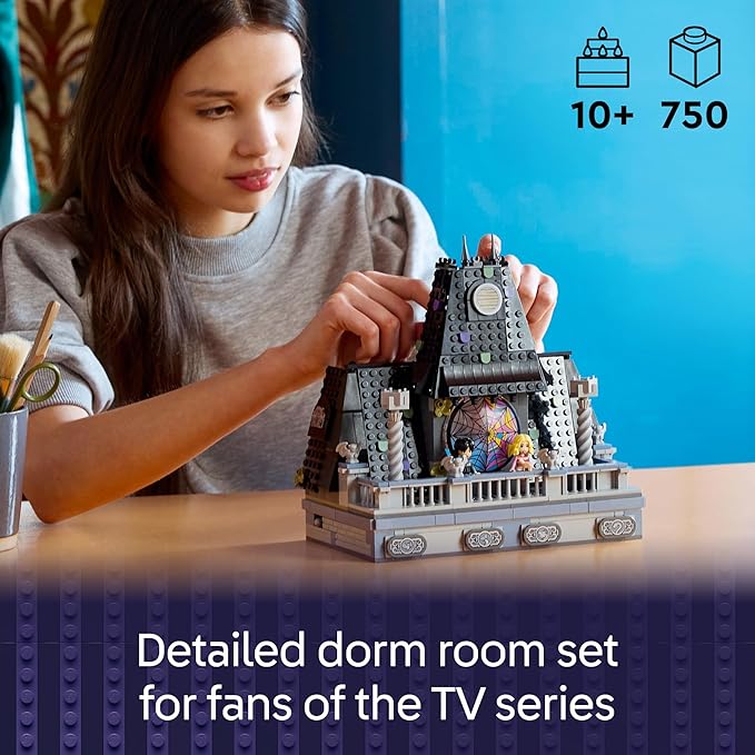 LEGO Wednesday & Enid's Dorm Room Playset - Building Toy for Pretend Play with 4 Minifigures - Wednesday Addams Doll for Kids, Girls & Boys, Ages 10+ - Gift Idea for Birthday - 76781
