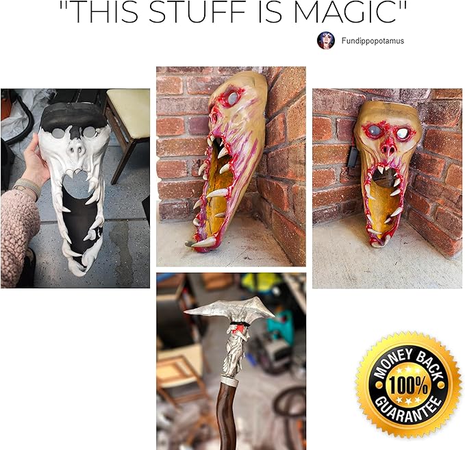 Cosplay Foam Sculpting Clay Set (White 300g and Black300g) - Pixiss Modeling Foam Clay Air Dry, 300 Grams Air Drying Clay for Sculpting - Air Dry Foam Clay for Foam Clay Cosplay