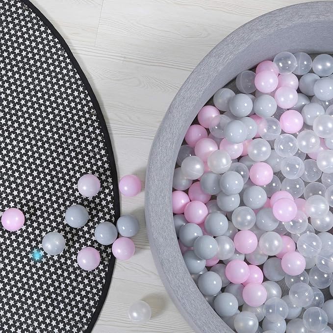 GOGOSO Ball Pit Balls for Toddles, Kids Plastic Balls for BallPit, Pool, Baby Party Accessories, Birthday Decoration 50 100 200 500 1000