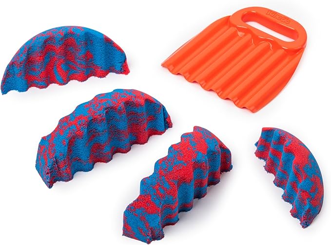 Kinetic Sand, Sandisfying Set with 2lbs of Sand and 10 Tools, Play Sand Sensory Toys for Kids Ages 3 and up