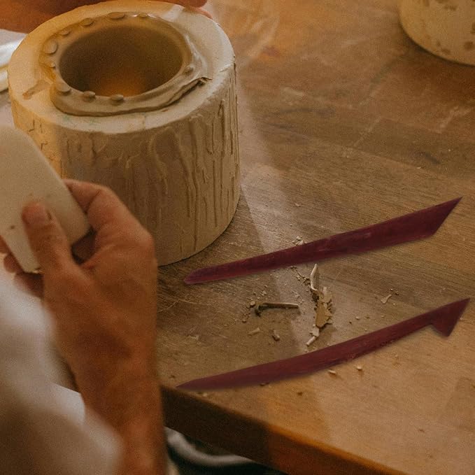 EXCEART 5pcs Ceramics Tools Pottery Kit Kids Tools Wood Tools Wood Carving Tools Wooden Pottery Tools Wooden Carving Kit Wooden Sculpting Tools Clay Modeling Bamboo Child