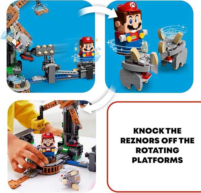 LEGO Super Mario Reznor Knockdown Expansion Set 71390 Building Kit; Collectible Toy Playset for Kids; New 2021 (862 Pieces)