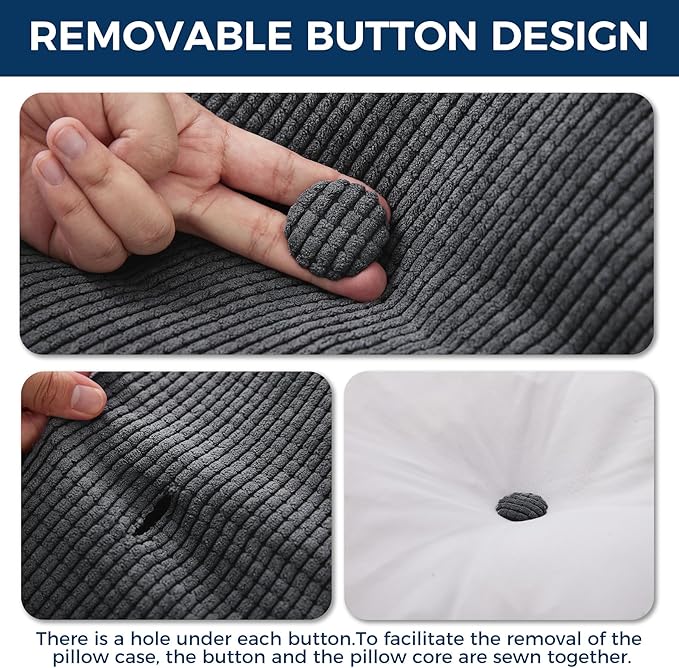 Headboard Pillow Twin, Triangle Pillows for Headboard, Head Board Backrest Wedge Pillow for Reading Sitting Working, Daybed Pillows with Removable Cover for Bed Dorm Sofa, Black