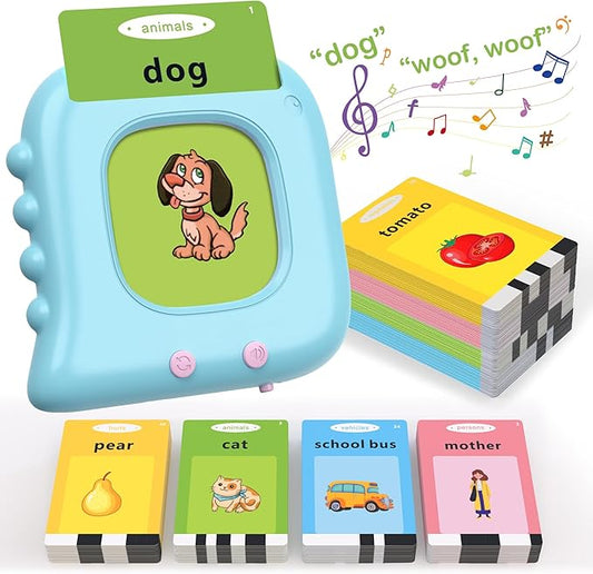 Talking Flash Cards for Toddlers 1-3, 224 Sight Words Pocket Speech Therapy Toys, Learning Educational Toys, Autism Sensory Toys, Montessori Toddler Toys for Age 1 2 3 4 5 Year Old Boys Birthday Gift