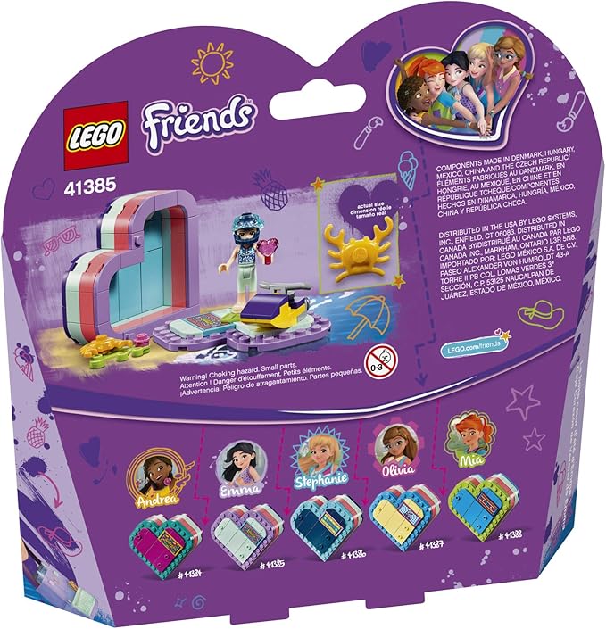 LEGO Friends Emma’s Summer Heart Box 41385 Building Kit, New 2019 (86 Pieces)