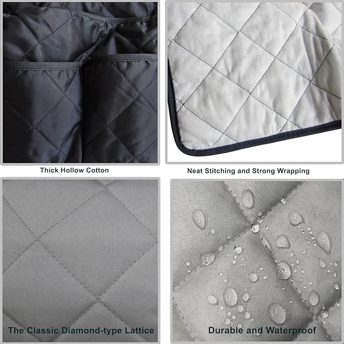 Black Sofa Armrest Organizer with 14 Pockets for Recliners Armrest Covers for Remote Control Holder for Couch Organizer Armchair Cover with Pockets for Phone Ipad Keys Magazine Storage