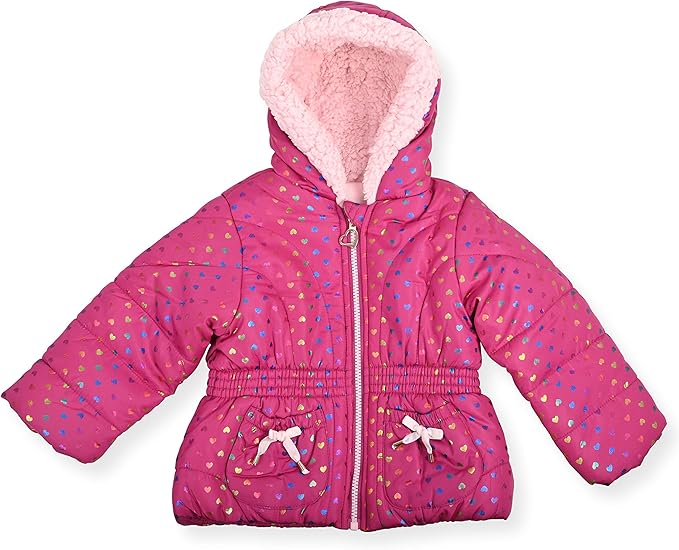 Arctic Quest Little Girls Bib Snow Pants and Ski Jacket Water-Resistant Snowsuit For Kids Winter Jacket For Girls