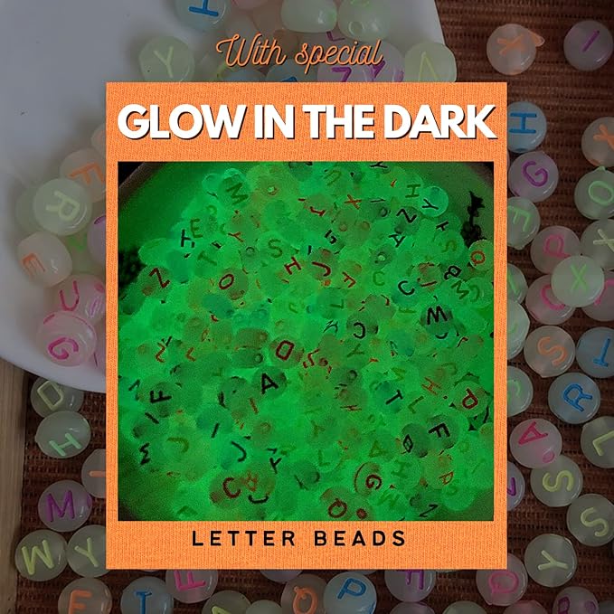 Clay Beads Jewelry Making Kit 10,500PCS - Complete Bracelet Making Kit for Kids with Flat Beads, Polymer Clay Flat Letter Beads, Preppy Bracelet Kit for DIY Heishi Bead Kit