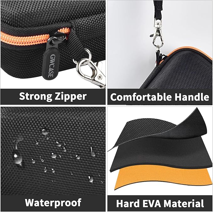 GWCASE Case Compatible with 3Doodler Start+ Essentials for 3D Pen Set for Kids, Storage Organizer Carrying Holder Fit for Printing Pens, Plastic Refill Blister, Micro-USB Charger (Box Only)-Black