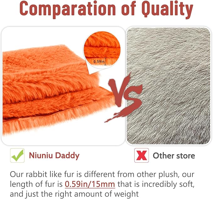 Niuniu Daddy 20" | 3.3 Pound Fox Weighted Stuffed Animals, Giant Fox Sensory Body Pillow Plush Toy, Heavy Weighted Lap Animals with Adults Kids & Soft Squishy Fur for Birthday