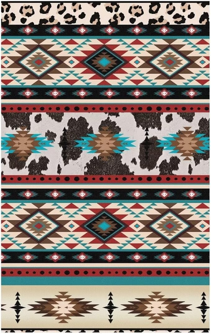 Aztec Design Recliner Headrest Cover Easy to Install Headrest Slipcovers Covers Pet Scratch Resistant Couch Headrest Covers for Sofa 2 Pack