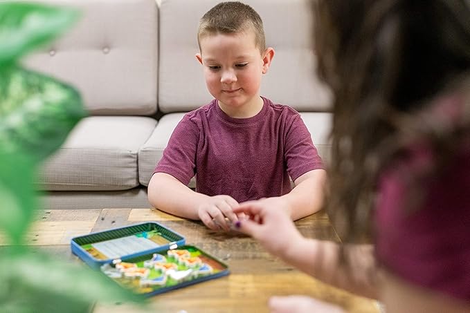 Bendon TS Shure Dinosaur Tic-Tac-Toe Games Mini Magnetic Activity Tin with Illustrated Foam Magnets 50515