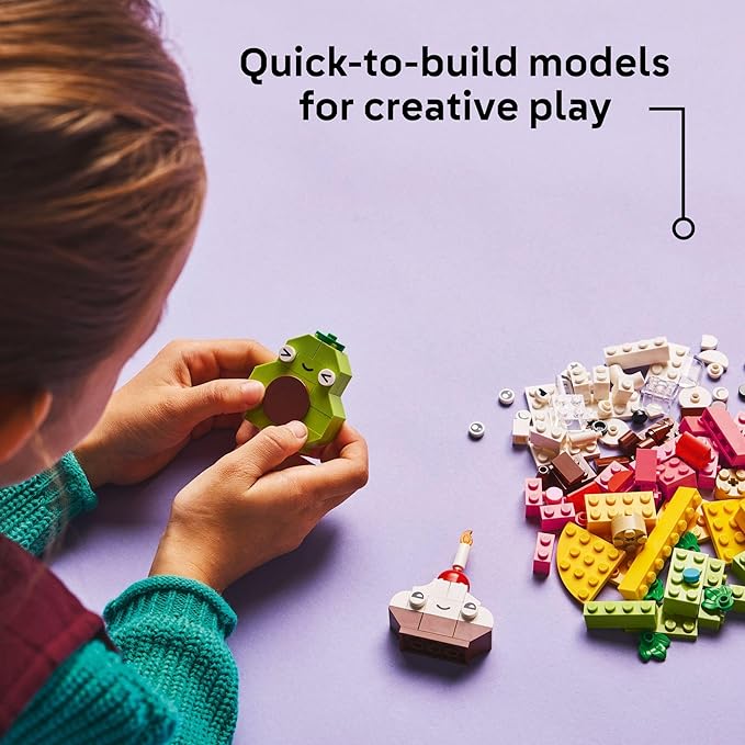 LEGO Classic Creative Food Friends Building Toy Set - Pretend Play Food for Kids, Boys and Girls, Ages 4+ - Learning and Educational Toy for Preschool - Gift Idea for Birthdays - 11039