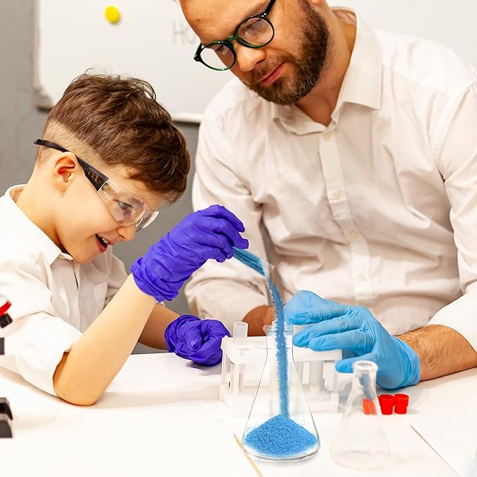 ArtCreativity Growing Snow Crystal Test Tubes, Set of 4, Science Kit for Kids, Snow Experiment Set, Educational STEM Toys for Boys and Girls, Unique Birthday Party Favors for Children